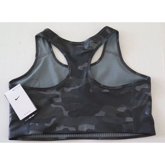 Nike DD1059 084 Women's Plus Sz 1X Camo Dri-FIT Swoosh Medium Support Sports Bra - Picture 2 of 4